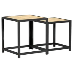 Vidaxl Čajna mizica 2 kosa MDF