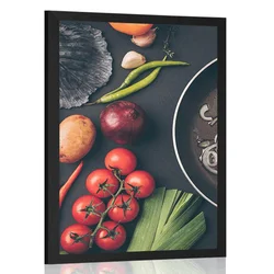 Plakat kulinarična umetnost - 40x60 silver