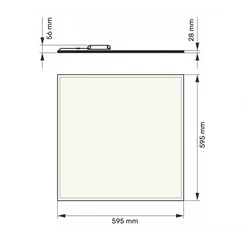 DAWN LED PANEL HN-PL6060 36W 4000K (4320lm) BACKLIGHT