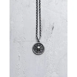 REYTEL Obeski VEGVISIR WITH SKULL srebrna