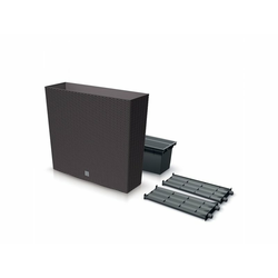 PROSPERPLAST Rato Case T DRC800T-440U Visoka saksija za cveće Umetak toranj za sadnju 27L / 100L Rattan Design