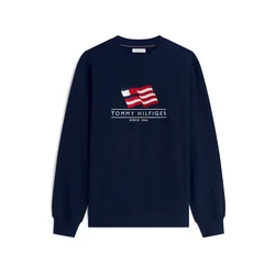 TOMMY HILFIGER Majica modra/rdeča/bela