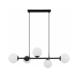 Luster na sajli MADDIE 5xE14/5W/230V crna
