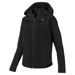 Puma EVOSTRIPE FZ HOODY, ženski pulover, crna