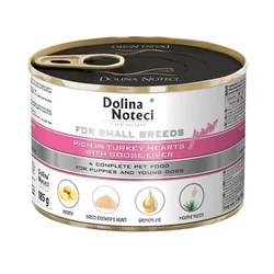 Dolina Noteci Premium Dog Junior Male Rase sa Ćurećim Srcima i Guščijom Džigericom 185g