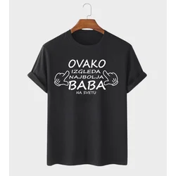 MAFIMI Ženska majica Ovako izgleda najbolja baka, Crna