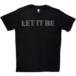 The Beatles Let It Be Crystals (Embellished) Black L Majica