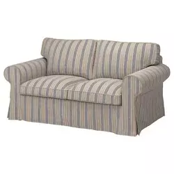 EKTORP Sofa dvosed, Karlshov bež/višebojna