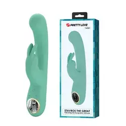 Vibrator Pretty love Lamar, 22cm, Zeleni