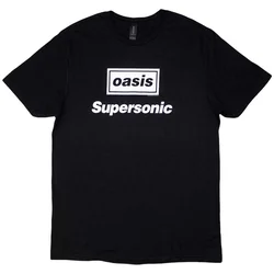 Oasis Majica Supersonic Title Unisex Black L
