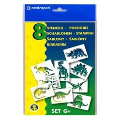 Centropen Centropen AIR PENS G šablone 9996/G Dinozavri, set 8 kos