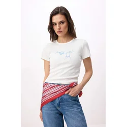 Trendyol Milla Ženska majica TWOSS26TS00127, Bela