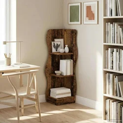 Kutna polica Staro drvo 34 x 33 x 102 cm Konstruirano drvo