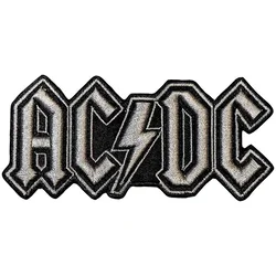 AC/DC Silver Logo Iron-On Patch