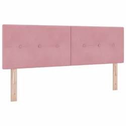 Vidaxl Vzglavje Roza 144 cm Žamet