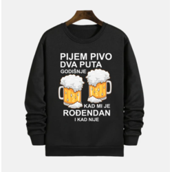 MAFIMI Duks Pijem pivo dva puta godišnje, Crni
