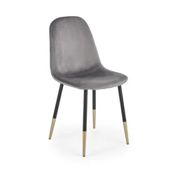 Halmar Jedilni stol K379 - sivo/črn