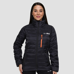 GymBeam Women‘s Puffer Jacket Black/Orange