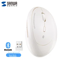 Sanwa Supply Bežični miš, 2.4GHz, Bluetooth, Crni