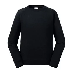 Black childrens sweatshirt Raglan - Authentic Russell