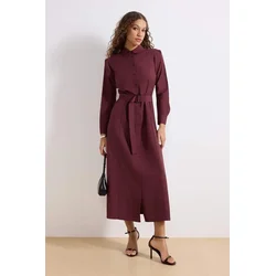 Trendyol Modest Ženska haljina Tctss25Eb00134, Ljubičasta