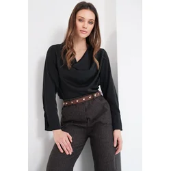 Trend Alacati Stili Ženska bluza Alc-X14777, Crna