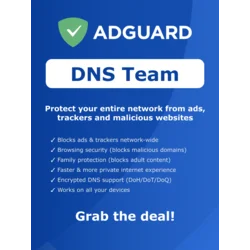 AdGuard DNS Team (200 Devices, 1 Month) Key GLOBAL