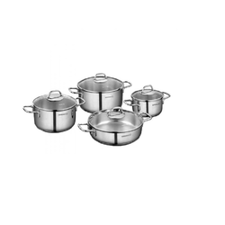 KORKMAZ Set Perla 8pcs Inox