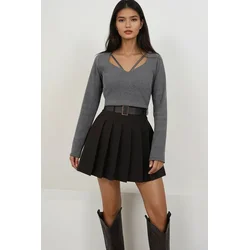 Trend Alacati Stili Ženska bluza Alc-X14791, Siva