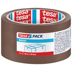 Traka ljepljiva 50mm/66m akrilna hot melt basic tesa 58571 smeđa