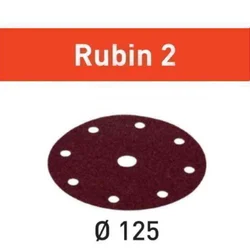 Brusni list Rubin 2 STF D125/8 P220 RU2/10 kos