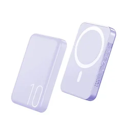 Remax Power Bank Usion RPP-65, PD20W, Wireless 15W, 10000mAh, Ljubičasti