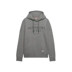 Superdry & Co Majica 1954 temno siva / pegasto siva