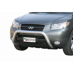 Misutonida Bull Bar O76mm inox srebrni za Hyundai Santa Fe 2006-2010 s EU certifikatom