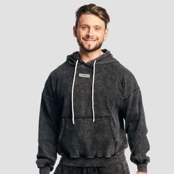 GymBeam Aura Hoodie Washed Black