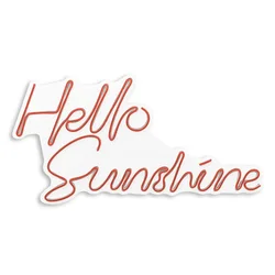 Wallity Dekorativna plastična razsvetljava Led, Hello Sunshine - rdeča