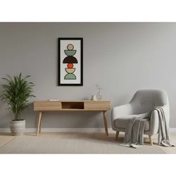 Slikarska slika Sora u više boja sa ramom od MDF-a