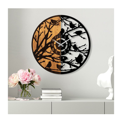 WALLXPERT Zidni sat Wooden Clock 79