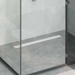 Tuš kanal 2-u-1 sa 360° sifonom Srebrno 80 cm