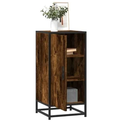 Komoda boja hrasta 35,5x35x76 cm konstruirano drvo i metal