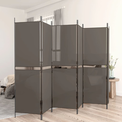vidaXL Paravan 6-delni antraciten 300x180 cm blago