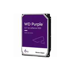 Western Digital HDD Video Surveillance WD Purple 6TB CMR, 3.5, 256MB, SATA 6Gbps, TBW: 180