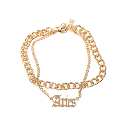 Zodiac Golden Aries Anklet