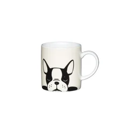 Porcelain espresso cup, French bulldog model, 80 ml - by Kitchen Cra