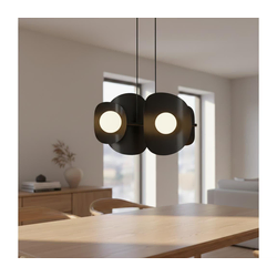 Luster na sajli ELEMENTI 4xG9/8W/230V crna