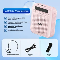 Aigo Bluetooth zvučnik sa mikrofonom A151Lite, USB, Roze