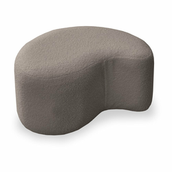 Rjav tabure iz tkanine bouclé Miuf – Miuform