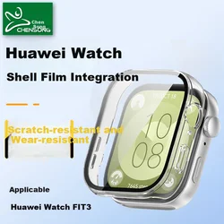 Chensong Zaštita stakla za pametni sat + Zaštitna maska za pametni sat za Huawei Watch FIT 3, Providna
