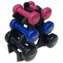 Enero Fit set vinilnih bučic 7 kg s stojalom