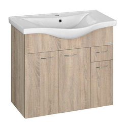 AQUALINE KERAMIA FRESH kopalniška omarica 74,5x74x34,7cm, dub platin